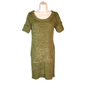 3/$20 Sage Green Sweater Dress w/ Pouch Pocket - M